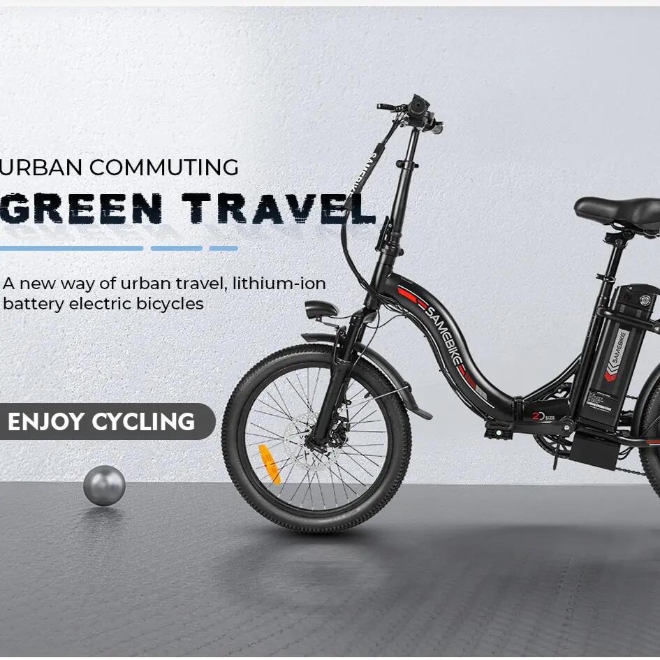 Opvouwbare elektrische fiets SAMEBIKE CY20 20×2.3 inch band 5/7