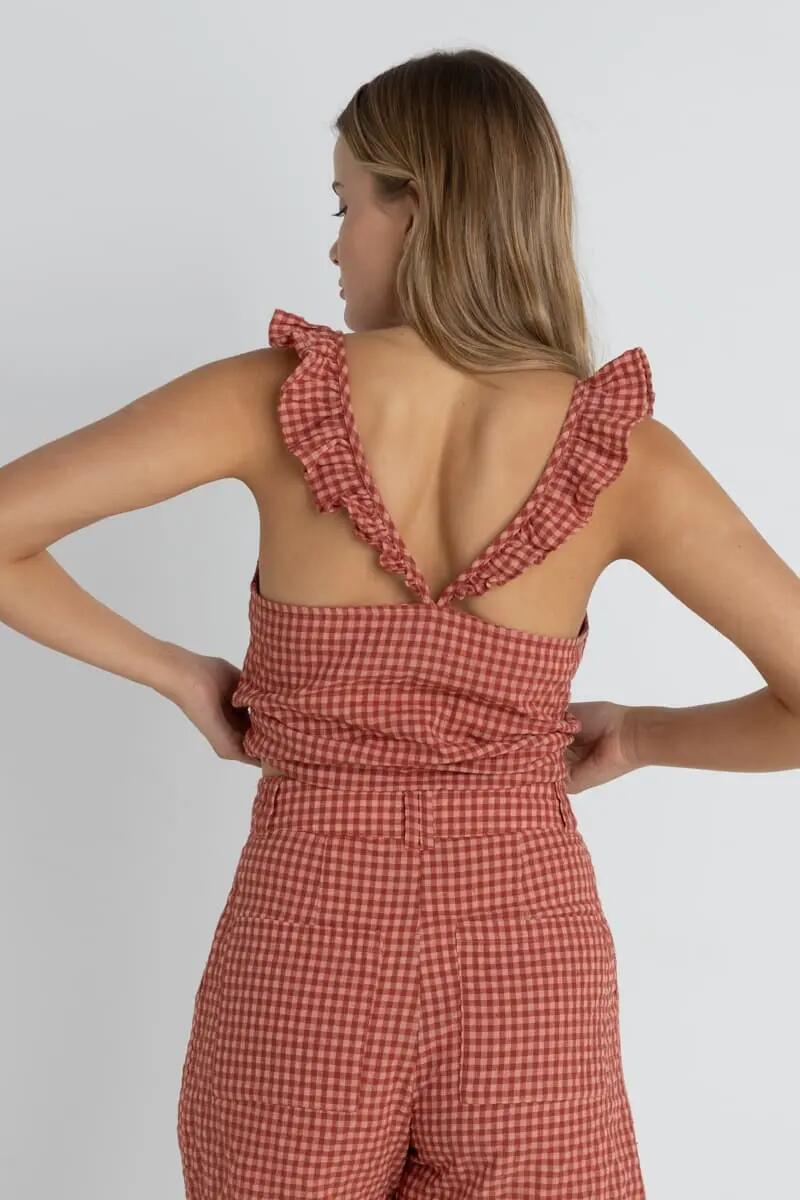 Lola Check Cami - Top Femme 3/4