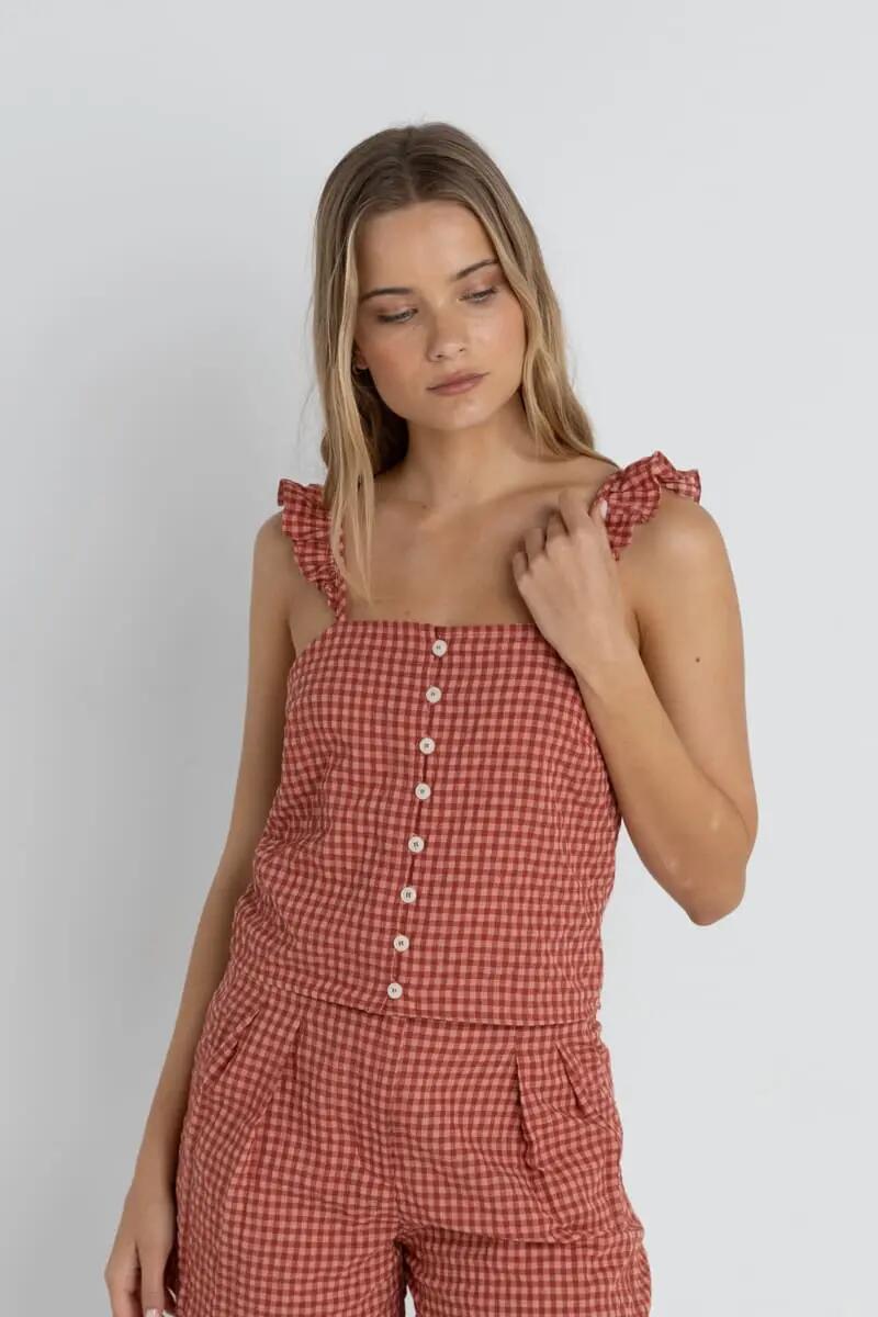 Lola Check Cami - Top Femme 2/4