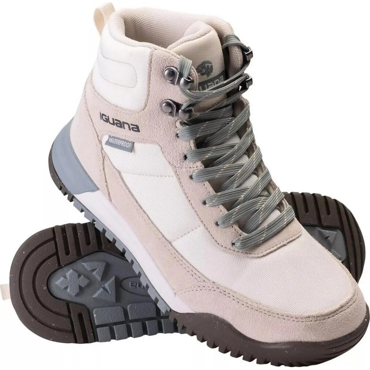 Scarpe Pelle Scamosciata Impermeabile MedioDonna Iguana Wezen Beige Sabbia 5/5