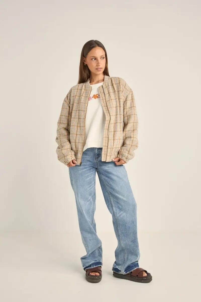 Luca  Oversized Check Bomber - Veste Femme 4/4
