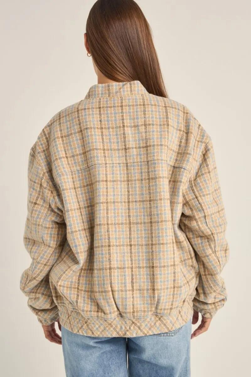 Luca  Oversized Check Bomber - Veste Femme 3/4