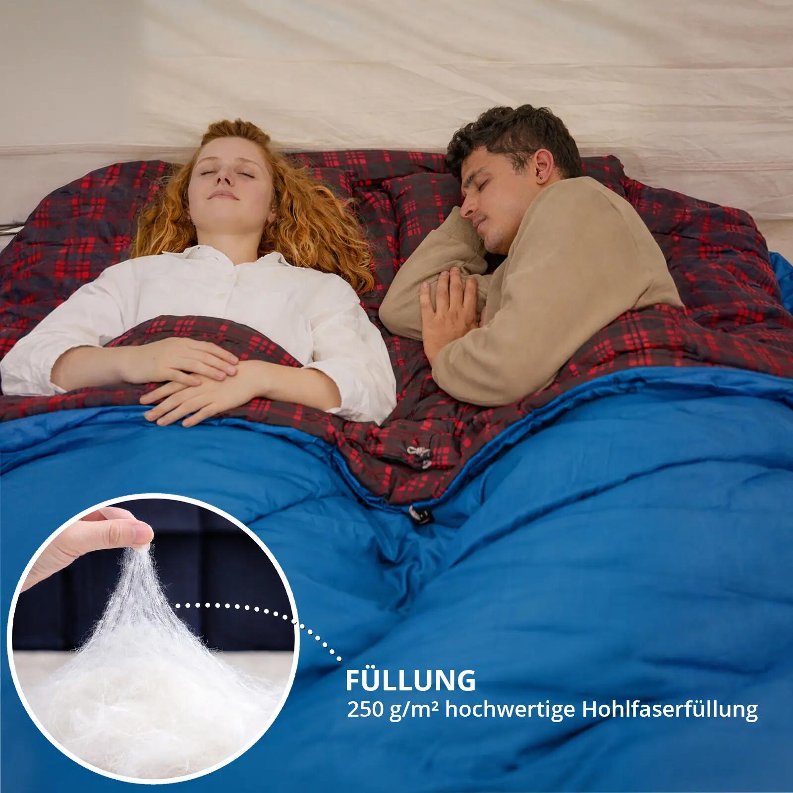 Deckenschlafsack Freespace Double 2 Personen Doppel Schlafsack  -8°C 6/7