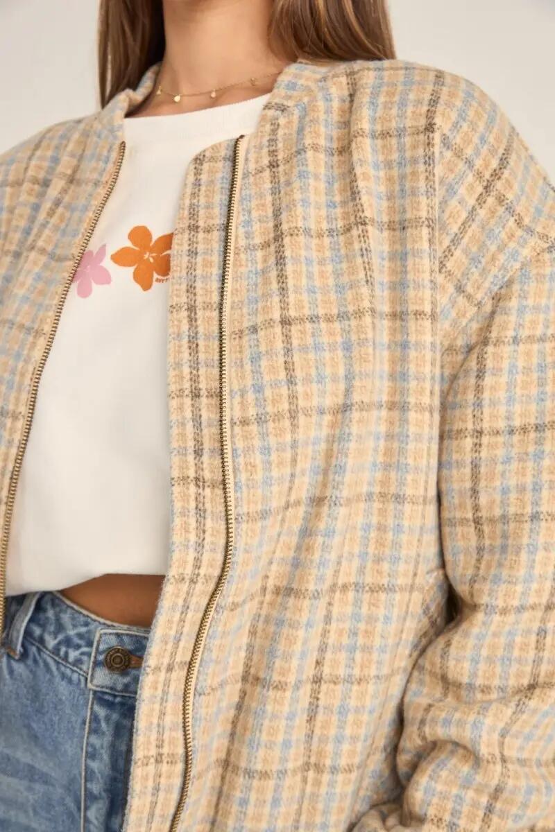 Luca  Oversized Check Bomber - Veste Femme 2/4