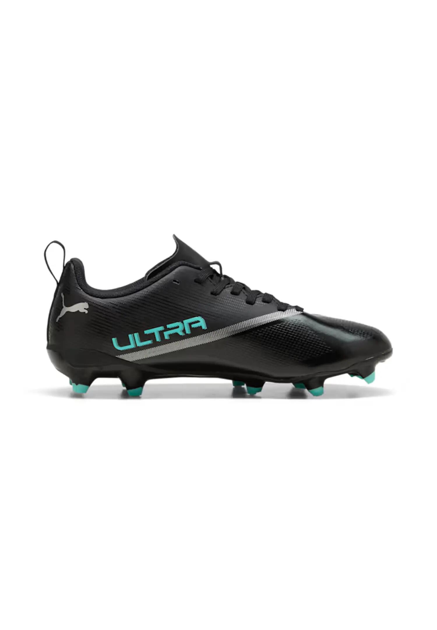 PUMA Teenager ULTRA 7 PLAY FG/AG Fußballschuhe Black-Intense Mint 5/6