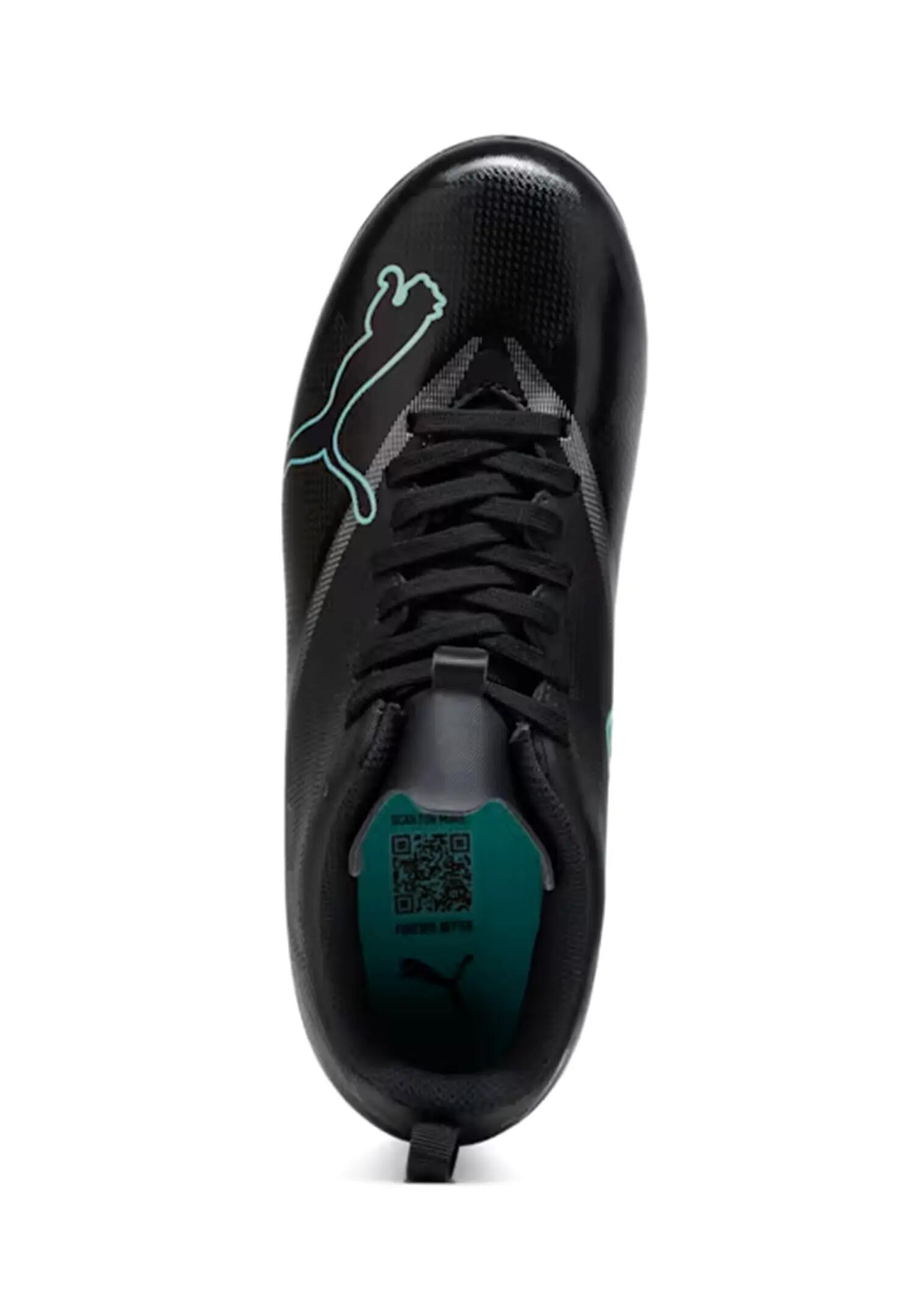 PUMA Teenager ULTRA 7 PLAY FG/AG Fußballschuhe Black-Intense Mint 4/6