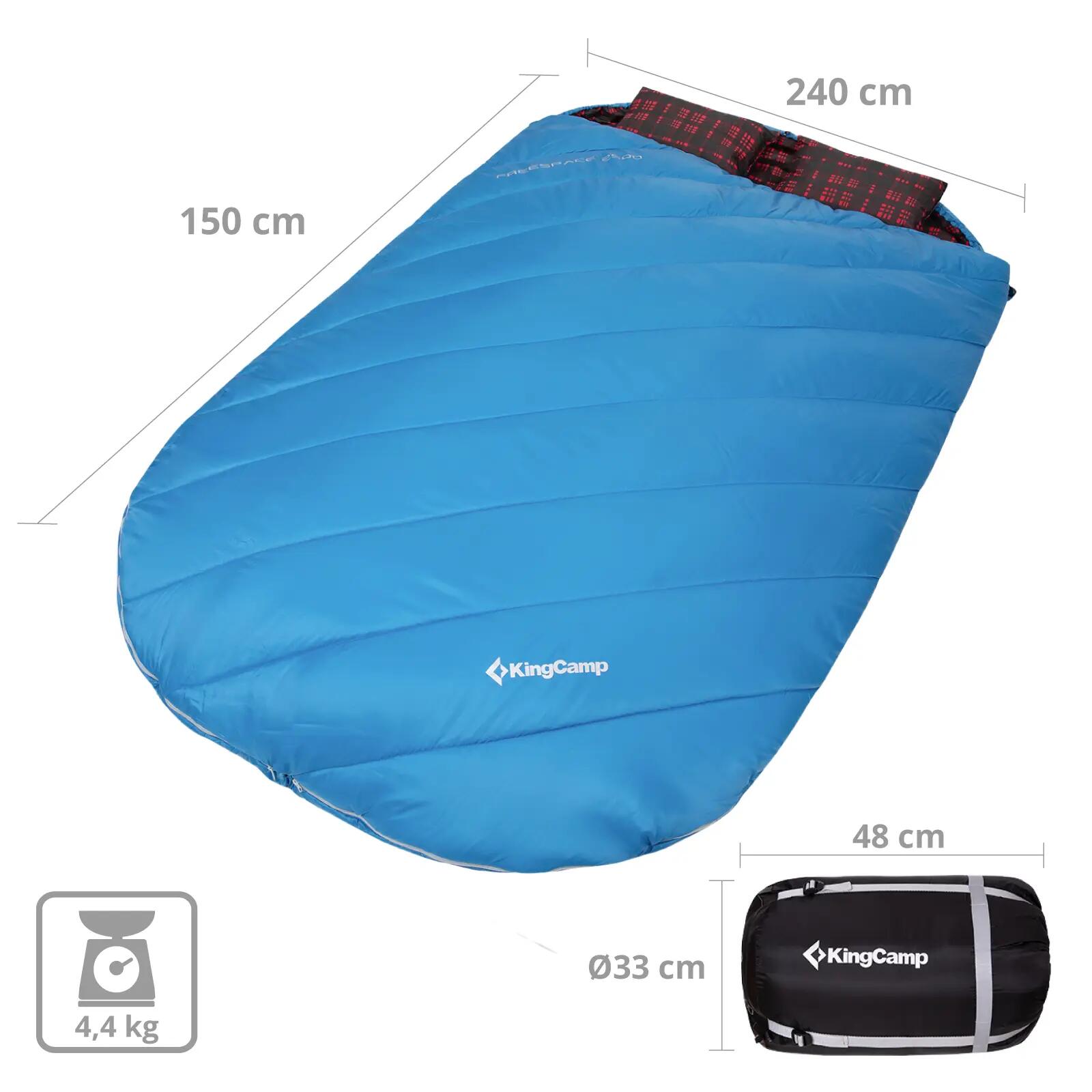 Deckenschlafsack Freespace Double 2 Personen Doppel Schlafsack  -8°C 2/7