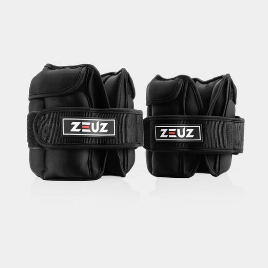 Poids chevilles & poignets ZEUZ 2x2 kg – Réglables – Fitness & course