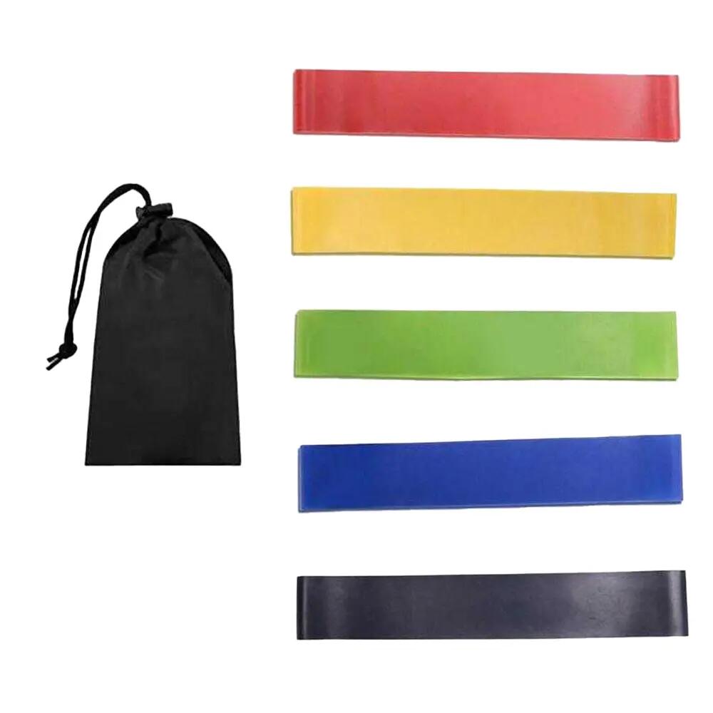 Plain Resistance Band (Pack of 5) (Multicoloured) One Size