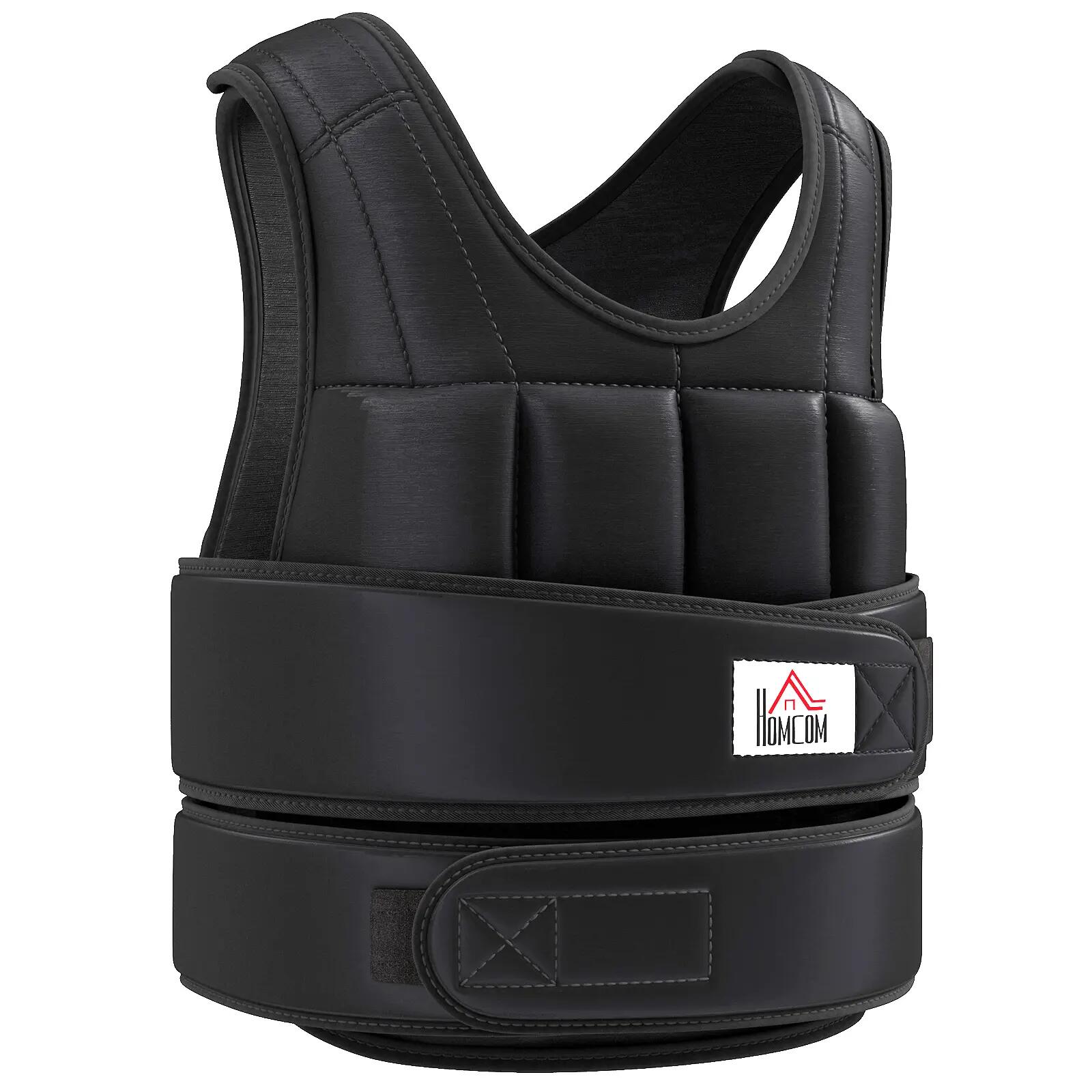 Gilet lesté réglable 10 Kg max. oxford noir 1/5