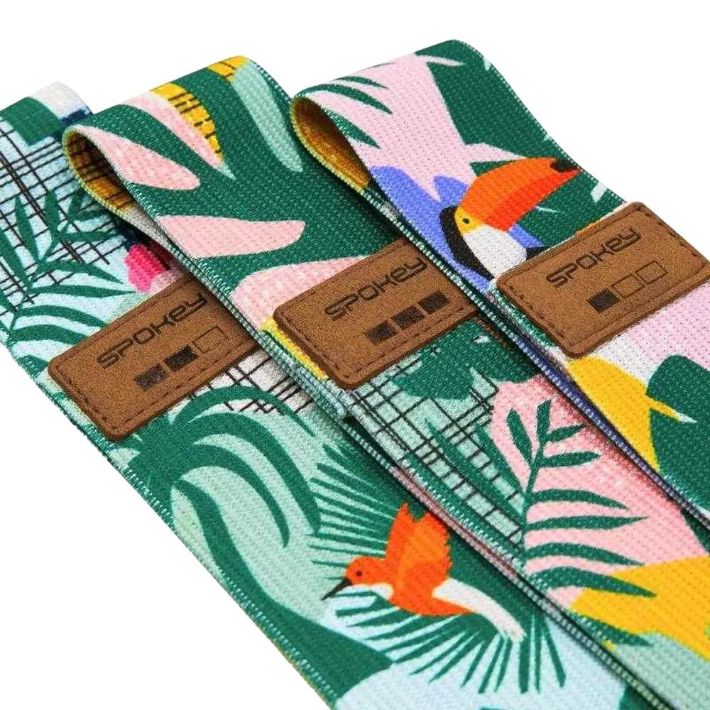 Banda de Resistencia Diseño Jungla Pack de 3 Multicolor Talla Única 4/4