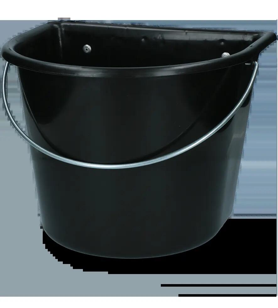 Mangiatoia vPlast con ganci e maniglia 15 l Nero 2/2