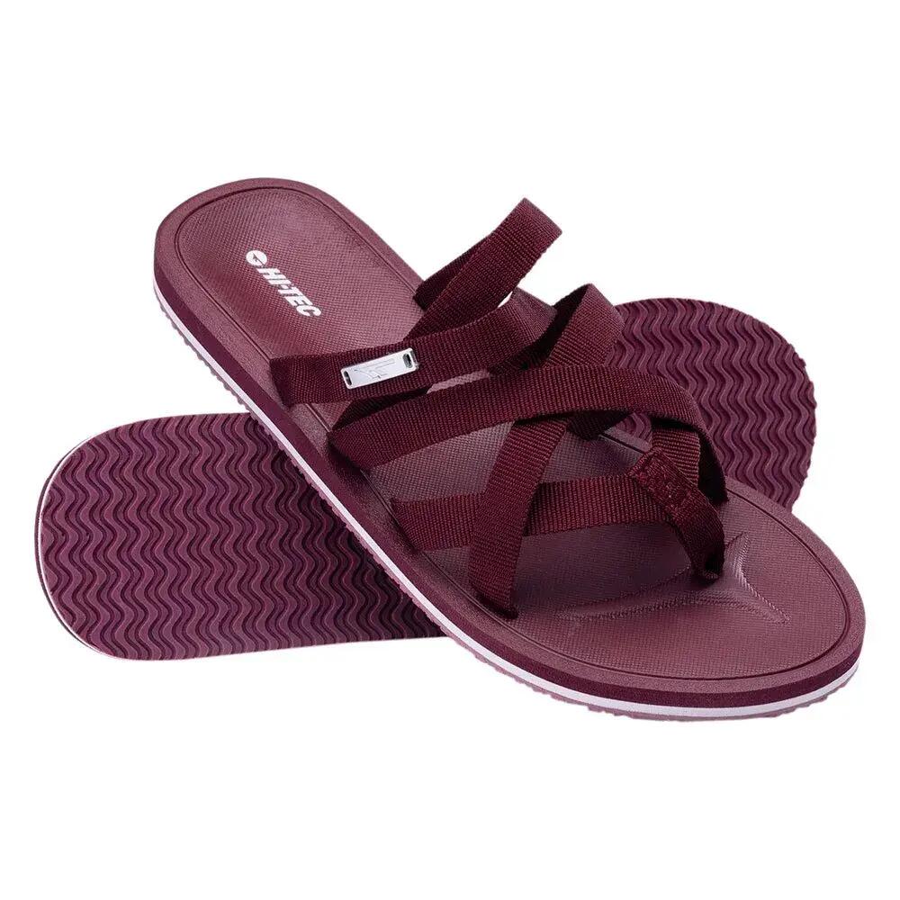 Tongs PIMA Femme (Crème / Bordeaux) 6/6