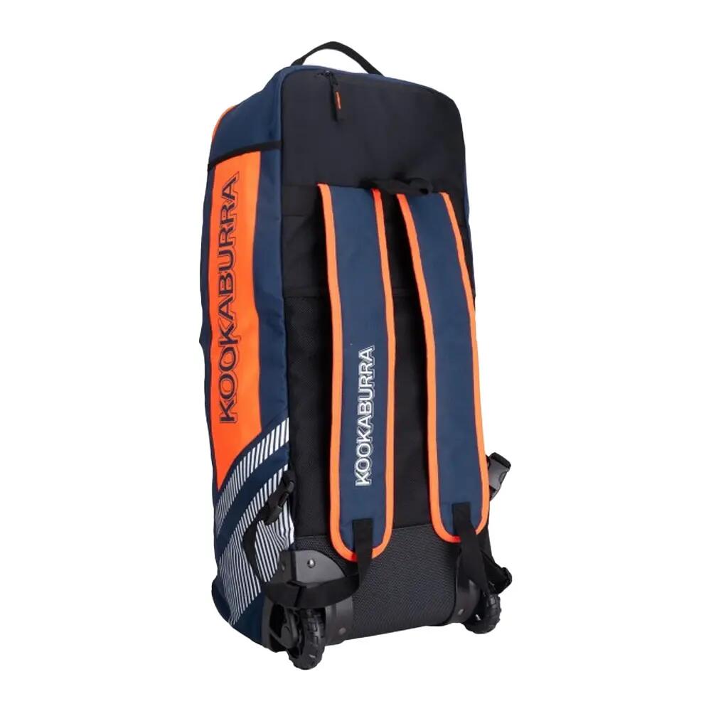 2026 WD6000 Wheelie Duffle Bag (Navy/Orange) One Size 2/2