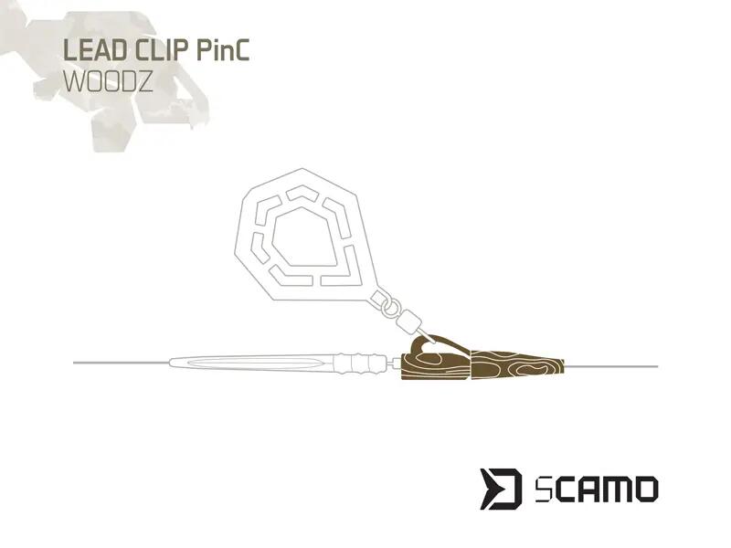 Lead Clip per piombo sCAMO PinC WOODZ / 10 pz 3/4