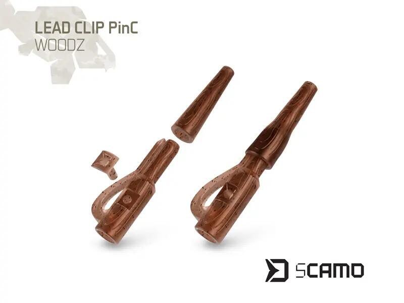 Lead Clip per piombo sCAMO PinC WOODZ / 10 pz 2/4