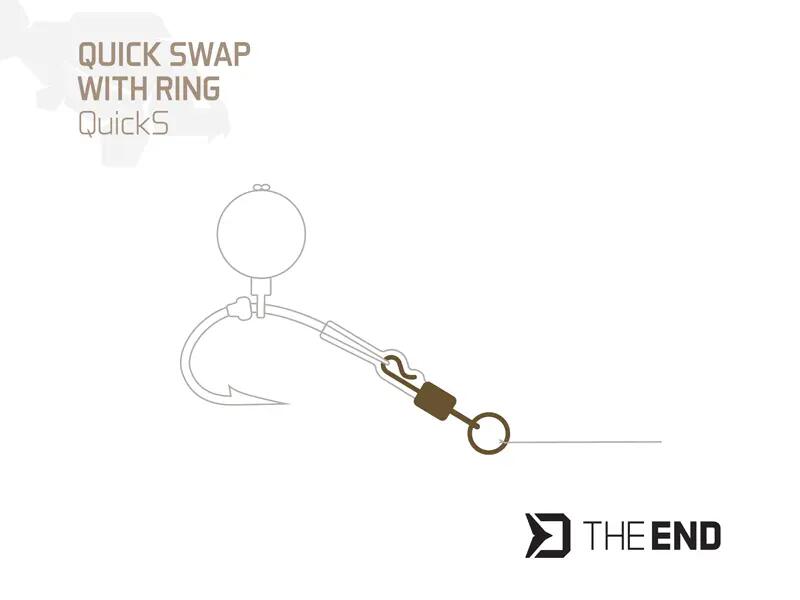 Girella a sgancio rapido con anello TheEND QuickS / 10 pz | #4 2/2