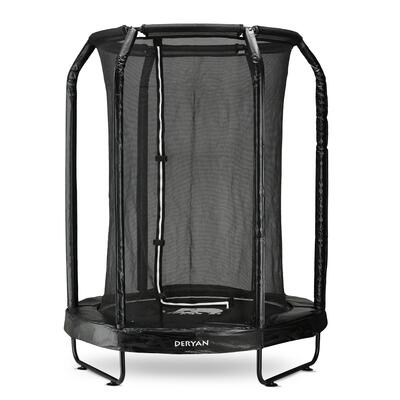 Kinder trampoline 140cm - met veiligheidsnet - zwart