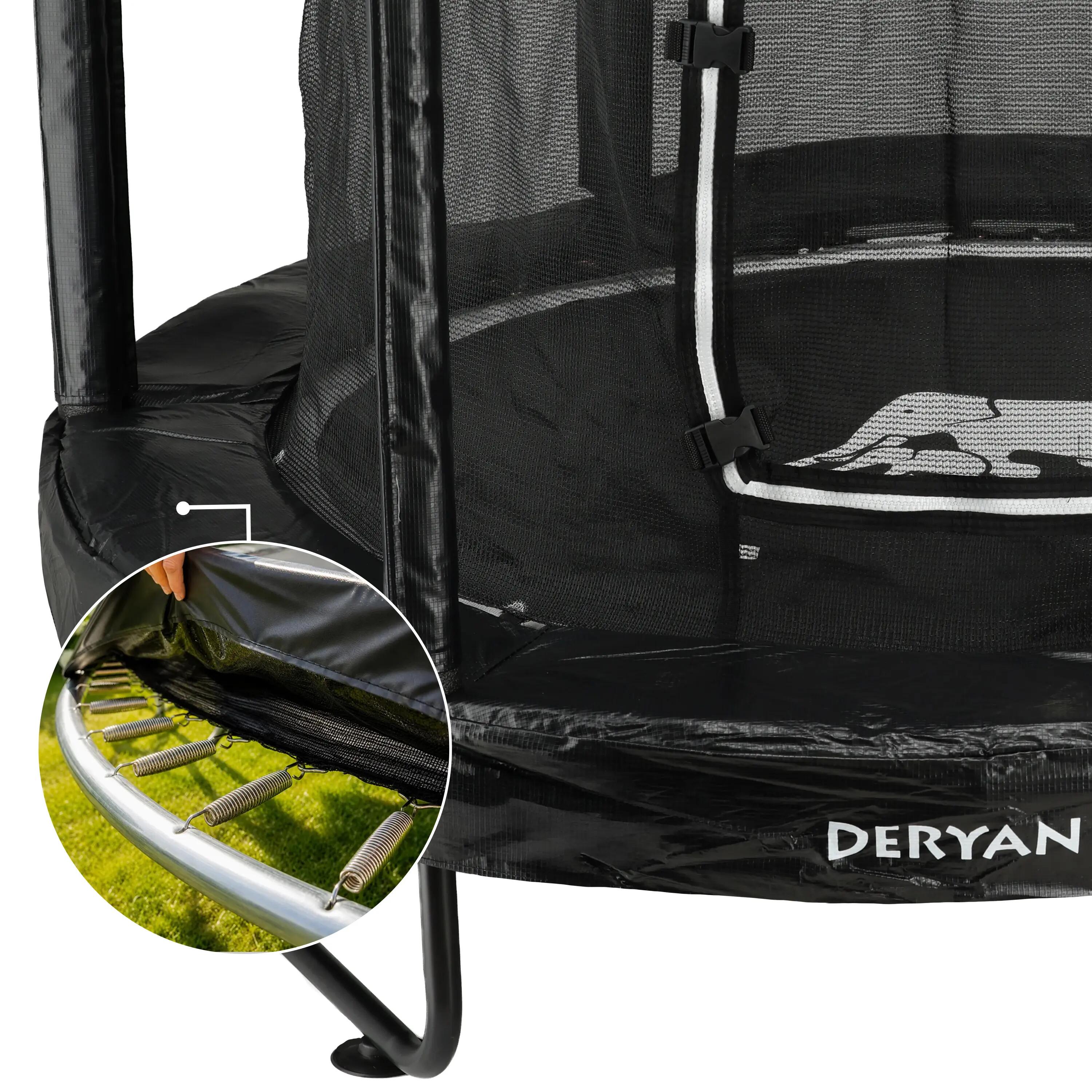 Trampoline Enfant 140 cm - Avec Filet de Sécurité - Noir 4/4