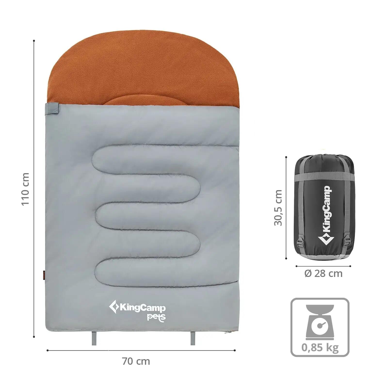 Sac de couchage pour chiens Outdoor Camping Couverture Chien Lit Doux 110x70 2/4