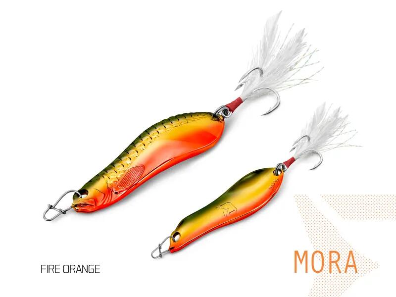 Cucharilla ondulante MORA | 30g FIRE ORANGE hook #4 5/6