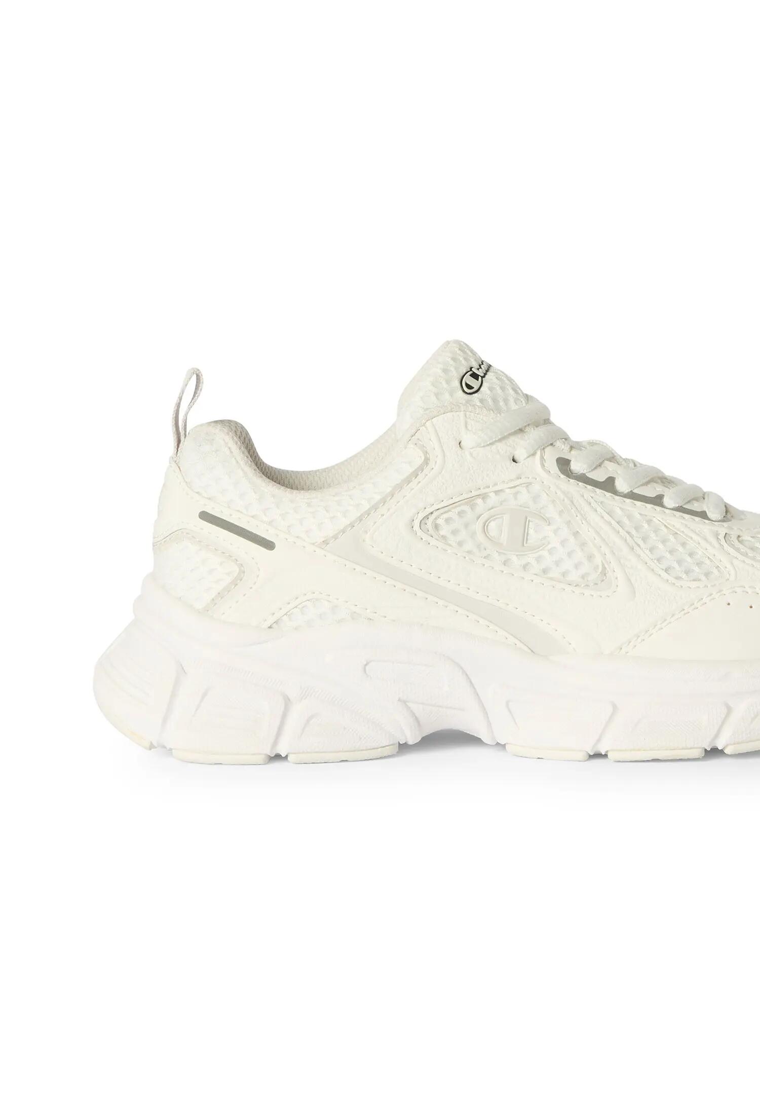 Champion Unisex RT25 MESH Sneaker White/Lite Grey 3/5