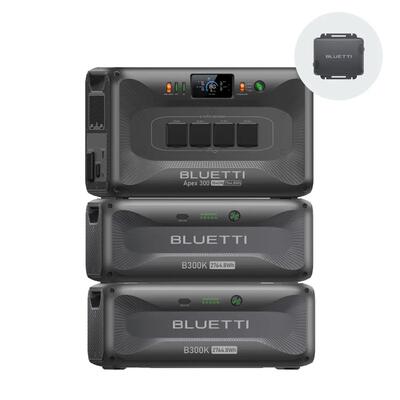 Bluetti apex 300 + 2×b300k, 8294wh uitbreidbare powerstation voor campers