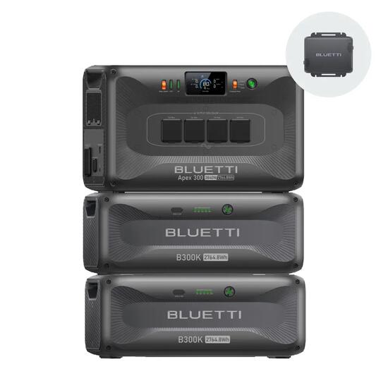 BLUETTI APEX300+2×B300K,8294Wh erweiterbare Powerstation für Haus-Notstrom