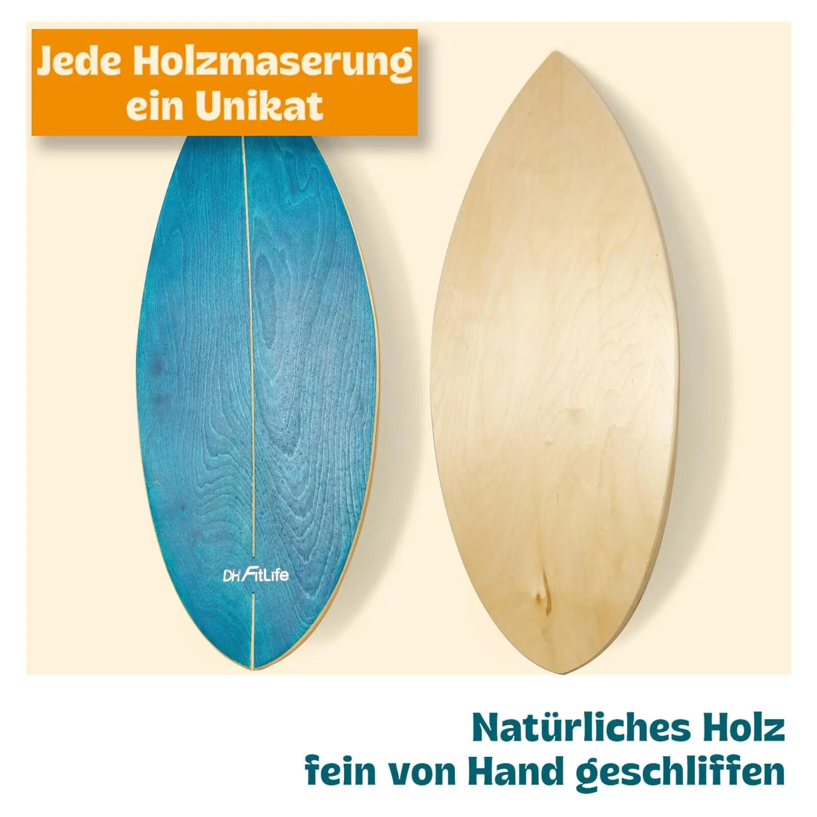 Surfing Balance-Board Set, Surfbrett-Kit aus Birkenholz 3/7