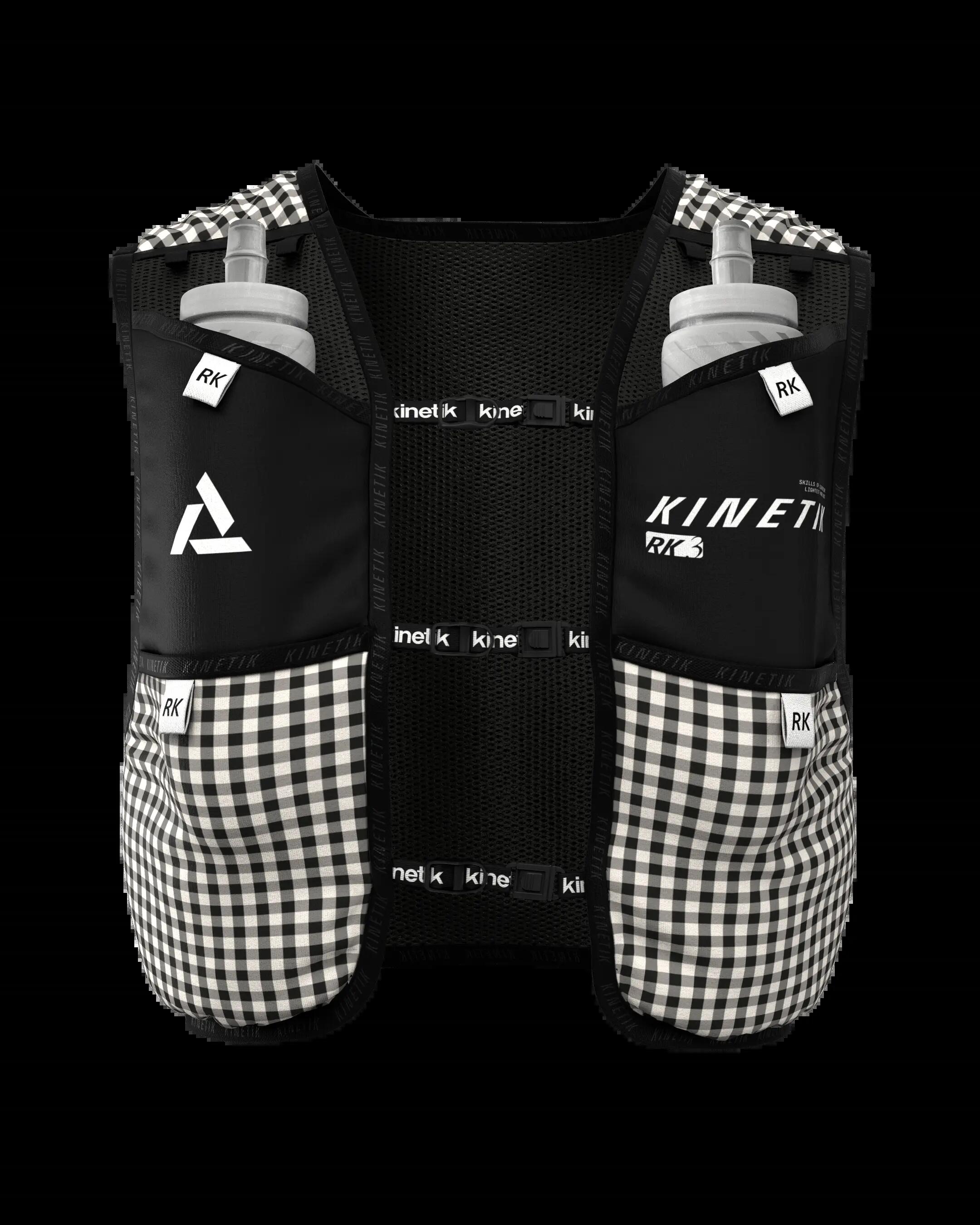 SAC D'HYDRATATION TRAIL RUNNING RK3 VICHY VELOURS BLACK 1/7