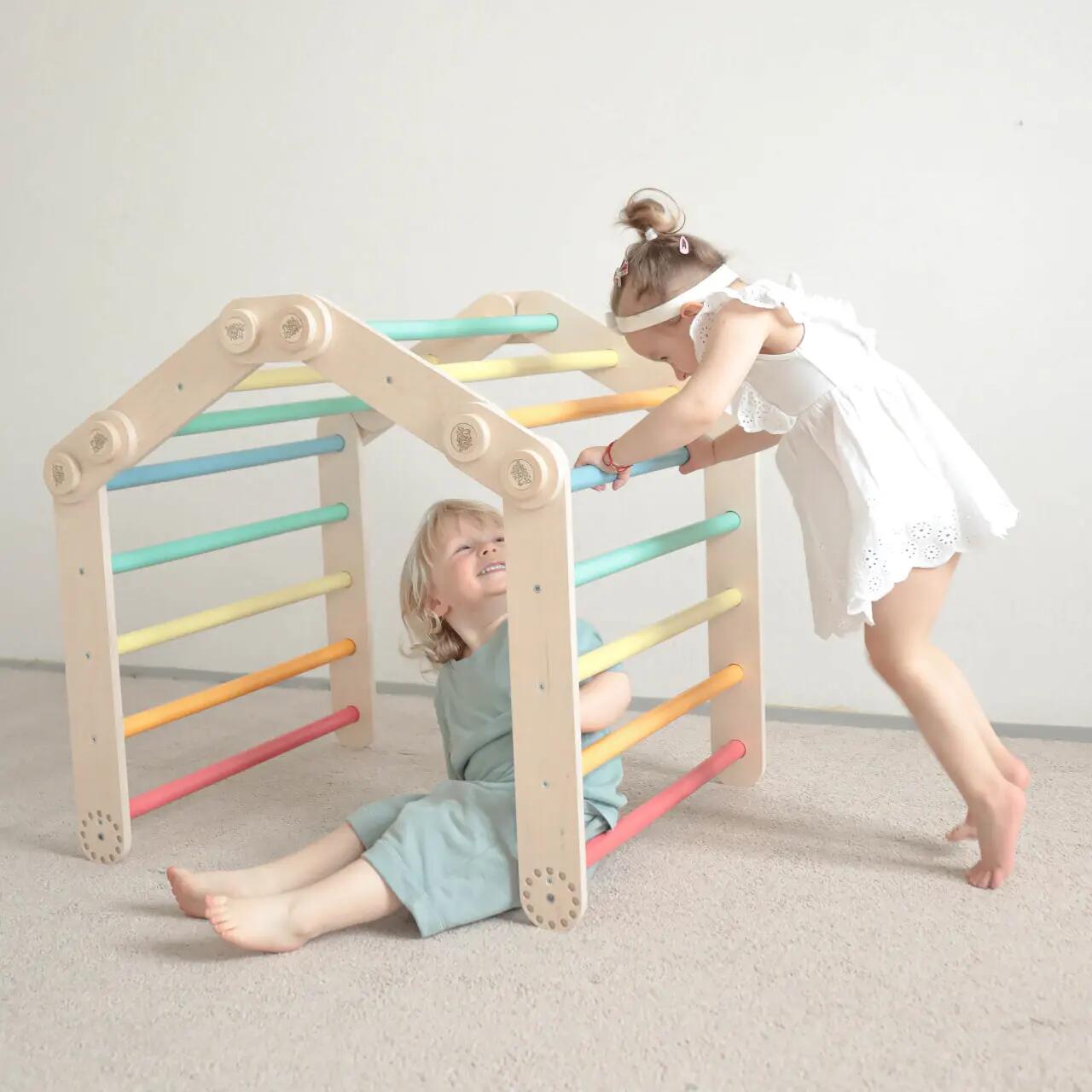 Montessori lezecký set pro děti S – pestré barvy 6/7