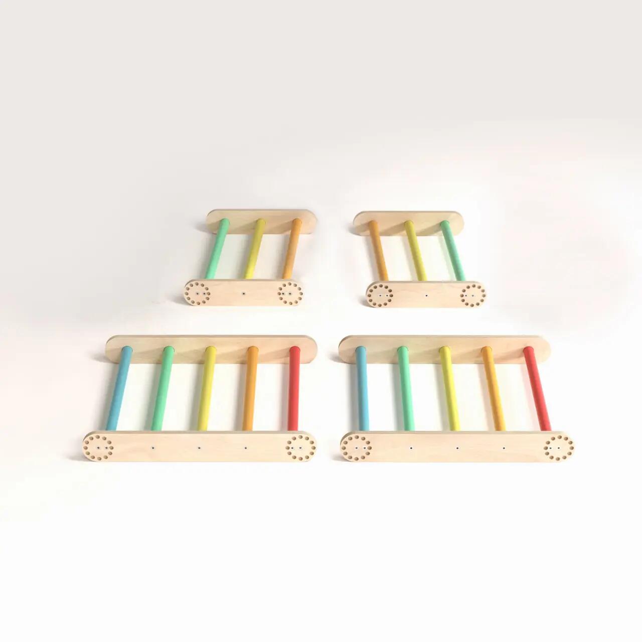 Montessori lezecký set pro děti S – pestré barvy 2/7