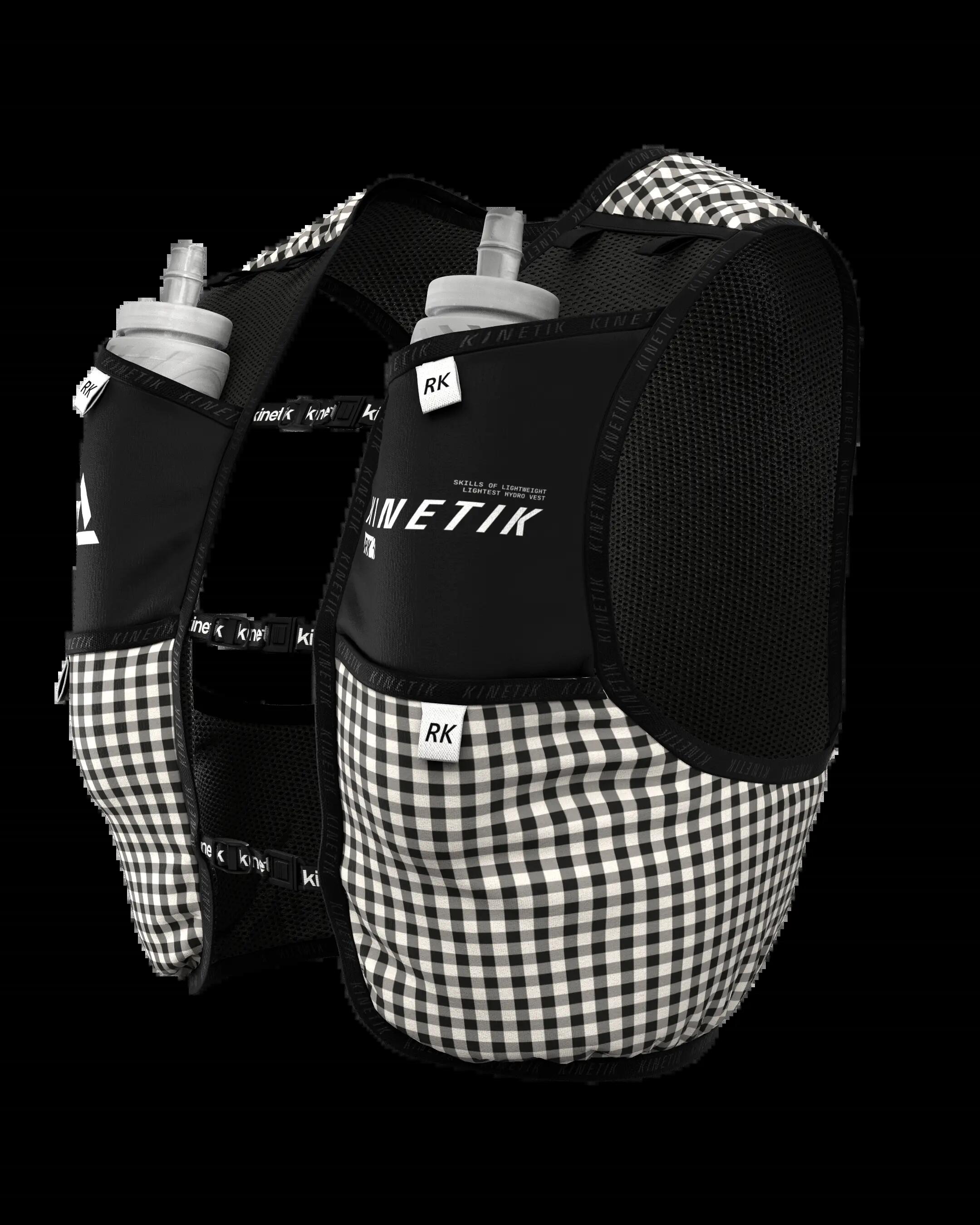 SAC D'HYDRATATION TRAIL RUNNING RK3 VICHY VELOURS BLACK 3/7