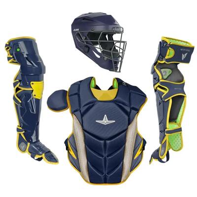 All Star CKCC-5-LGE MVP Pro Catchers Kit Adult Navy/Gold Baseball/Softball
