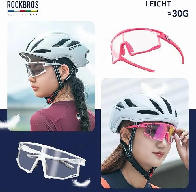 Fahrradbrille selbsttönend mit Innengestell für Korrekturgläser – TR90 Rahmen 3/6