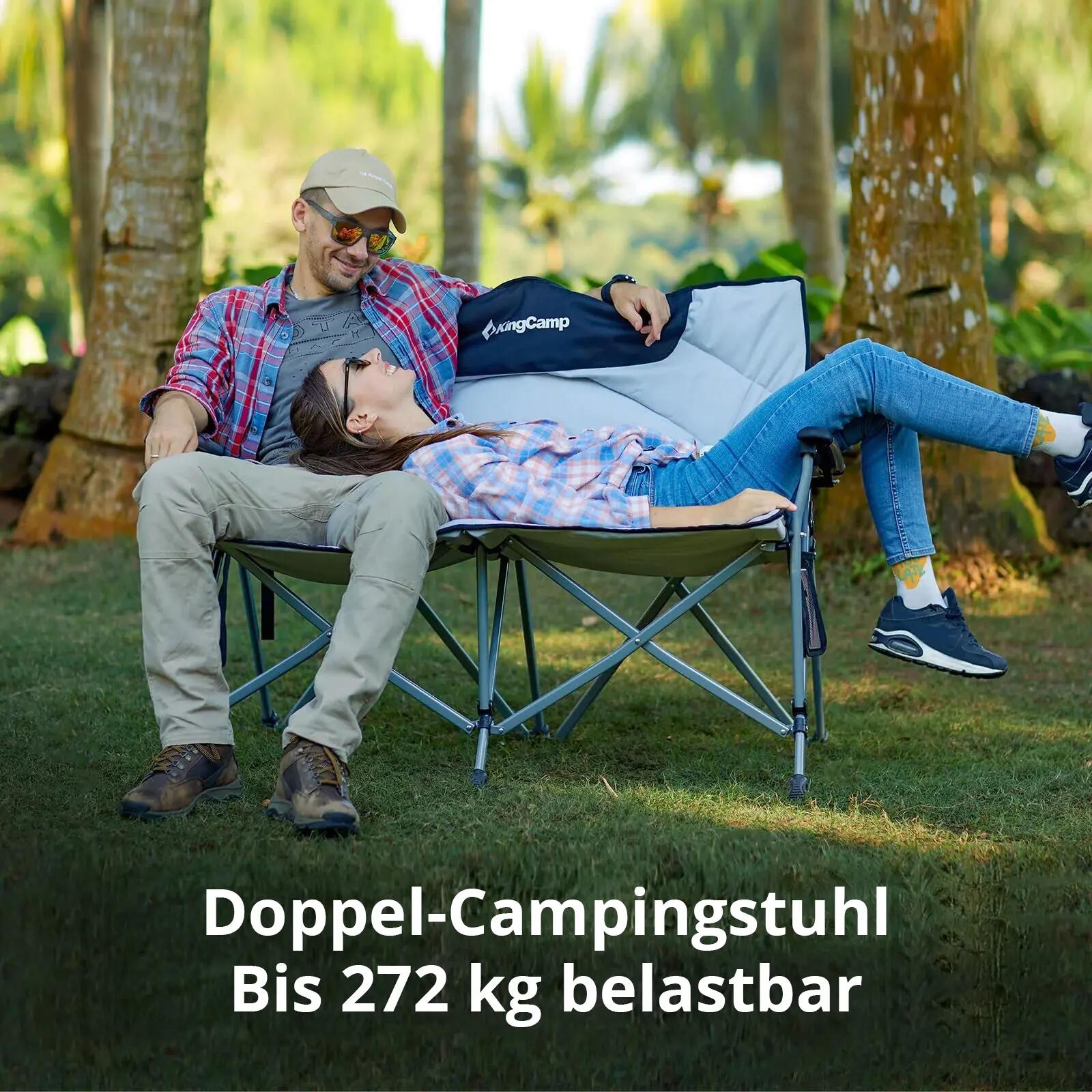 Sedia da campeggio Divano Comfort Duo Double Lounge Sedia per 2 persone 272 kg 4/7