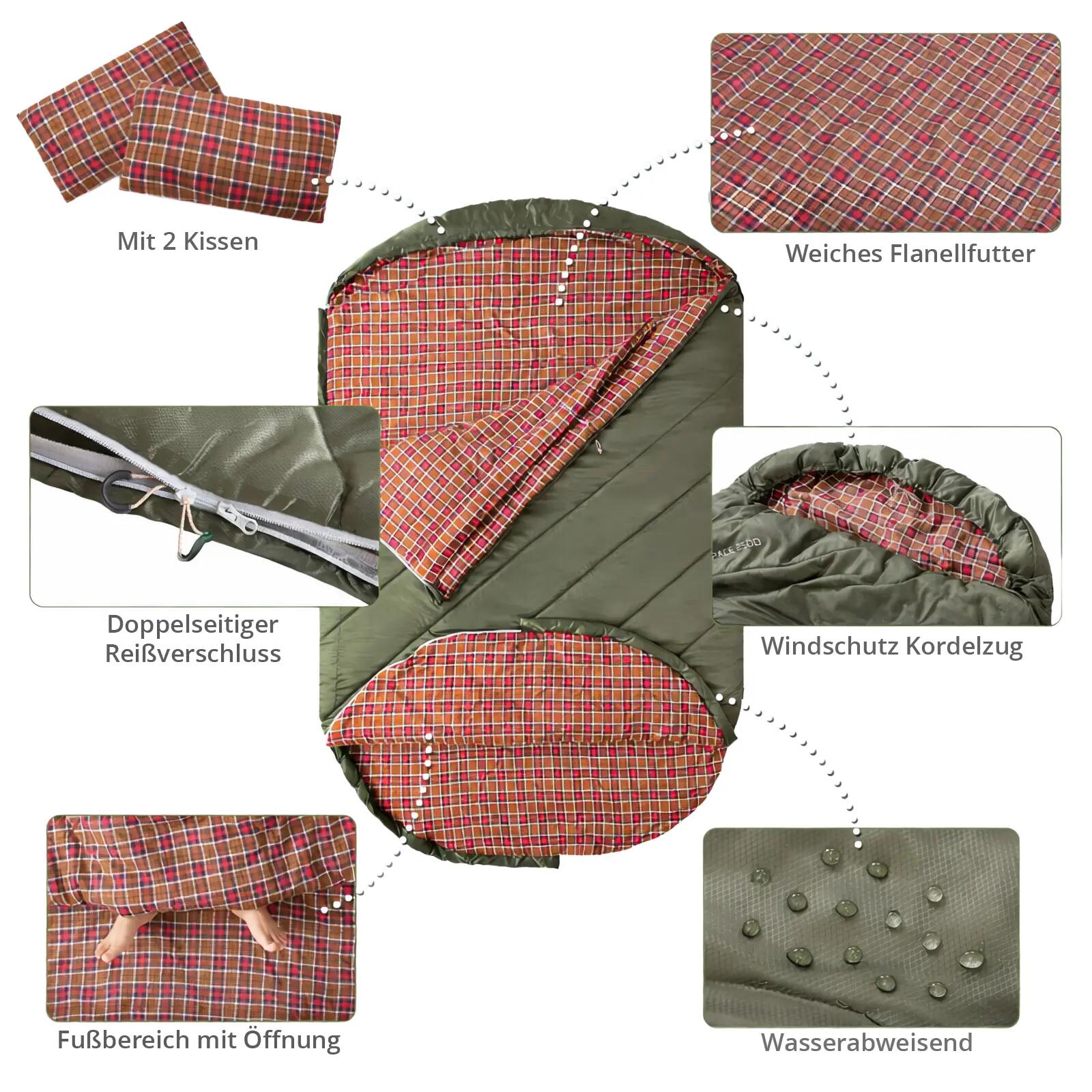 Coperta sacco a pelo Freespace Double Sacco a pelo per 2 persone -8°C 5/7