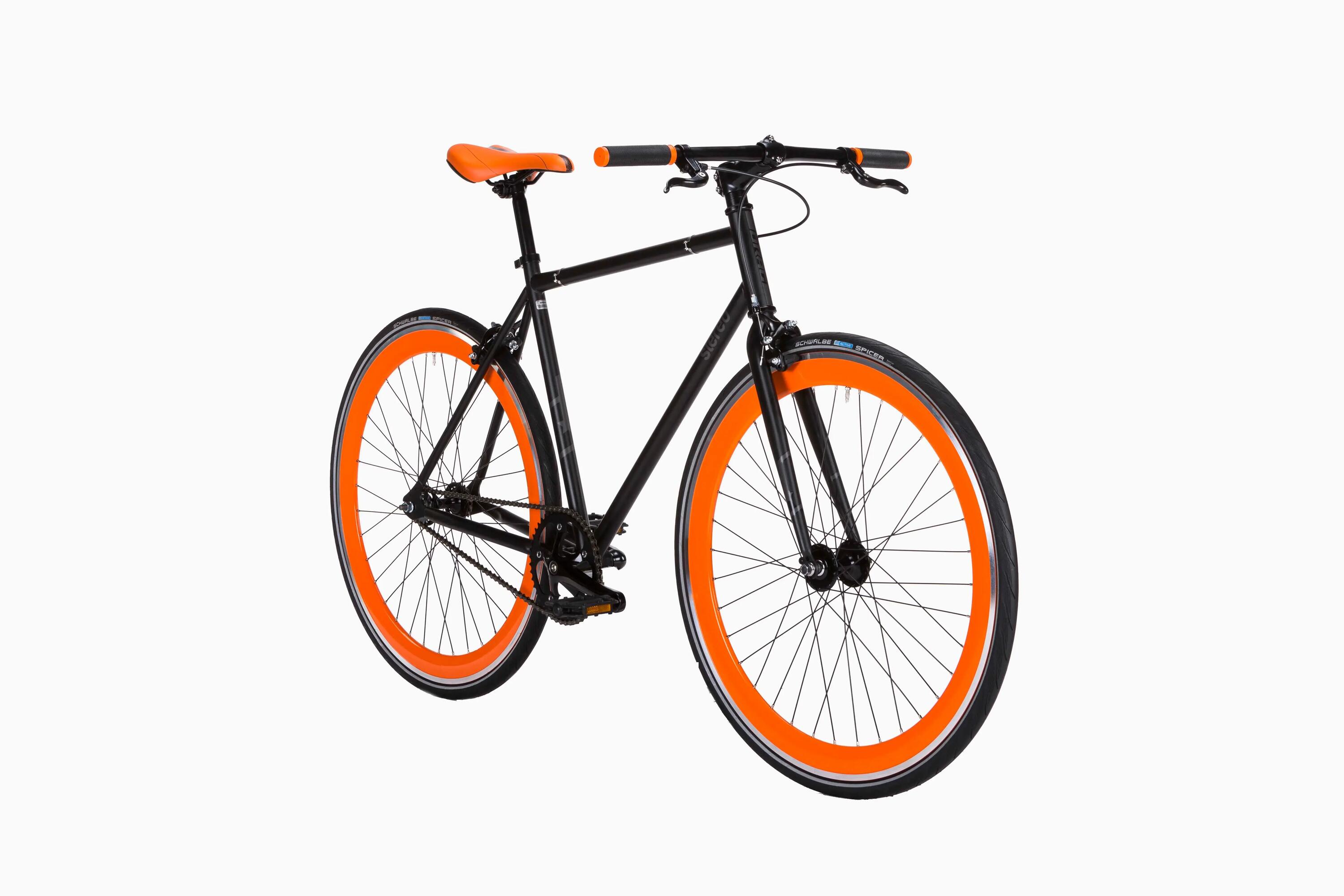 Drag Stereo 28 Fixie Fahrrad – Single Speed, Flip-Flop Nabe, Hi-Ten Stahlrahmen 2/8