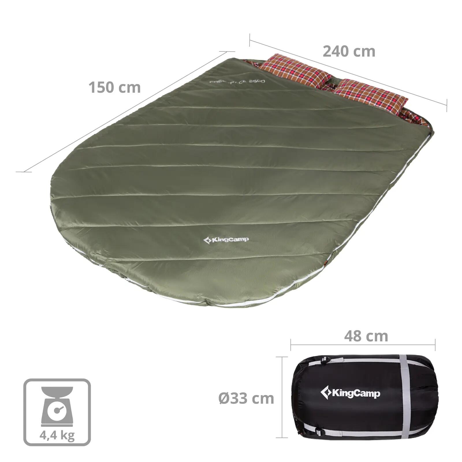 Coperta sacco a pelo Freespace Double Sacco a pelo per 2 persone -8°C 2/7