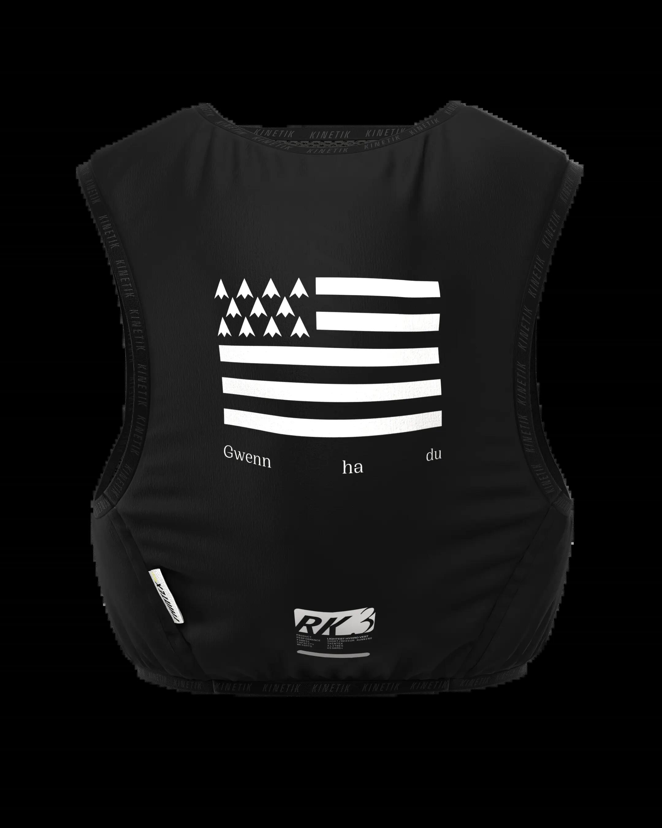 SAC D'HYDRATATION TRAIL RUNNING RK3 RDK BZH FLAG BLACK 5/7