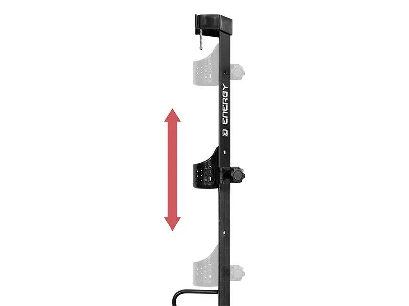 Soporte de cañas para siluros ENERGY | 100cm 3/7