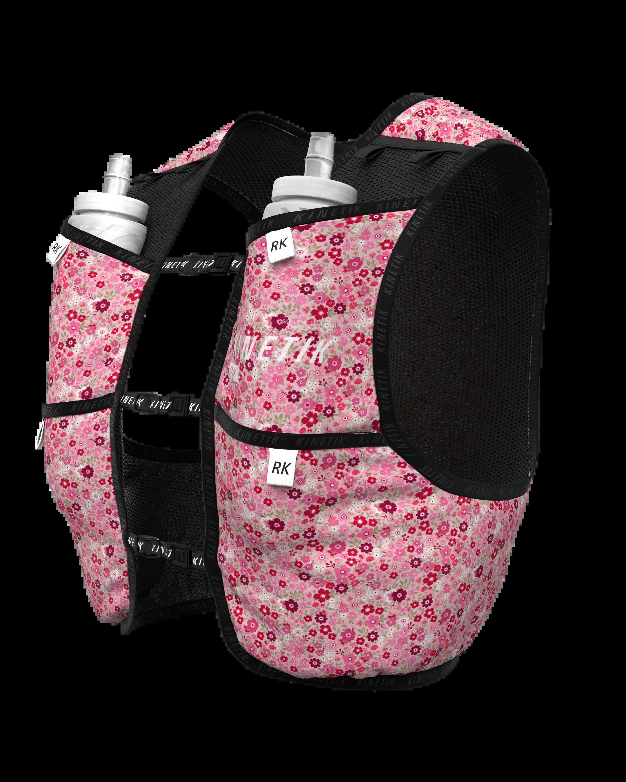 SAC D'HYDRATATION TRAIL RUNNING RK3 FLORAL MELLOW ROSE 3/7