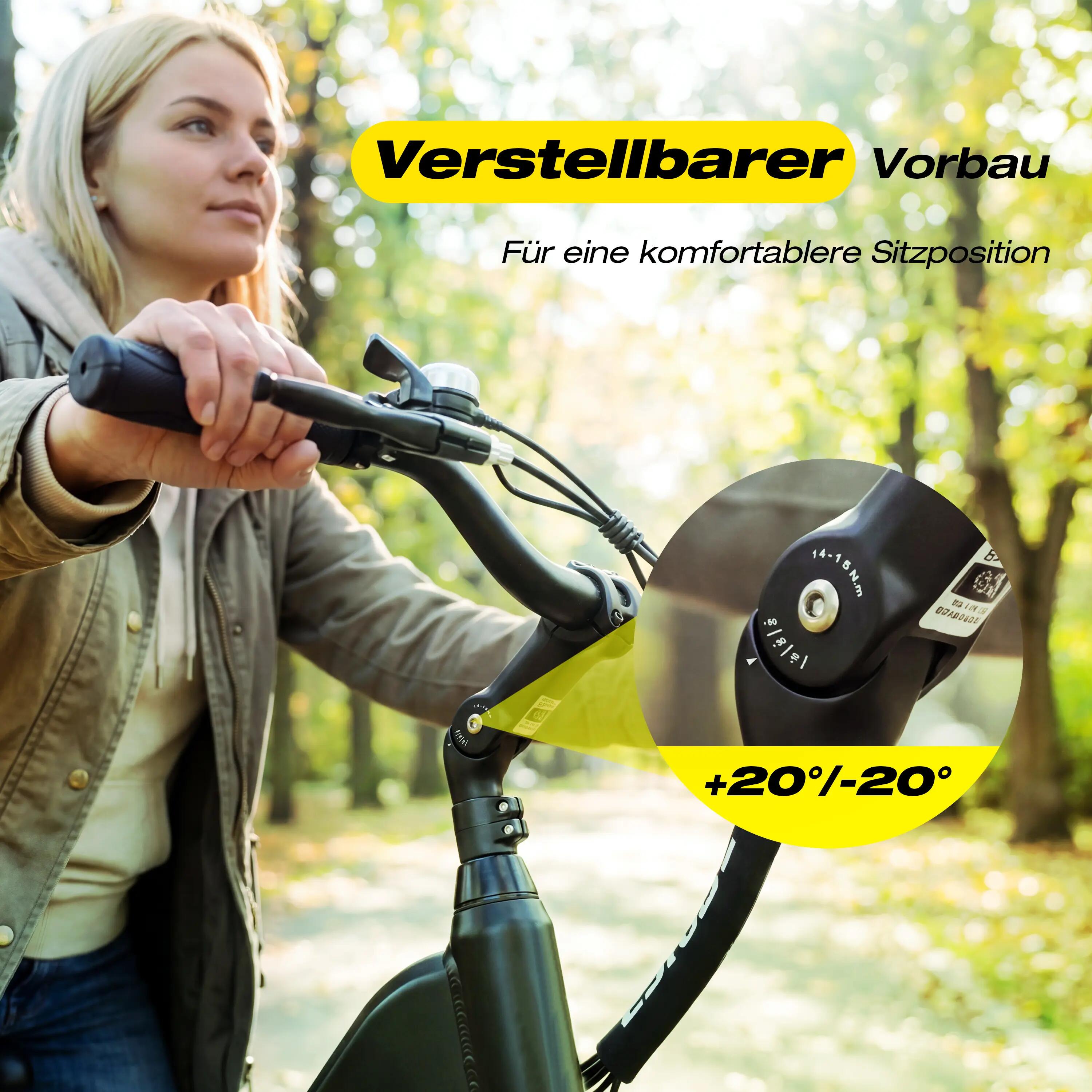 Bicicletta Elettrica ESKUTE C202｜Batteria al litio 48V 17.5Ah｜Pneumatico 26" 5/6