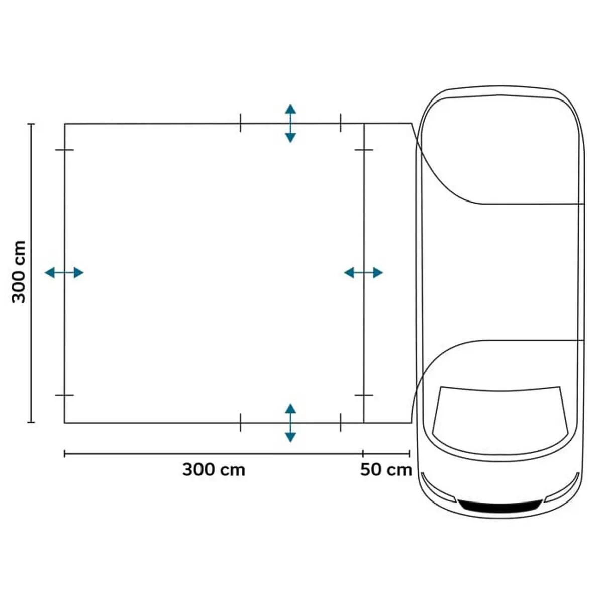 Auvent Avancée Pitea Van Protect - Tente autoportante pour minibus/Van - 4 pers 10/16