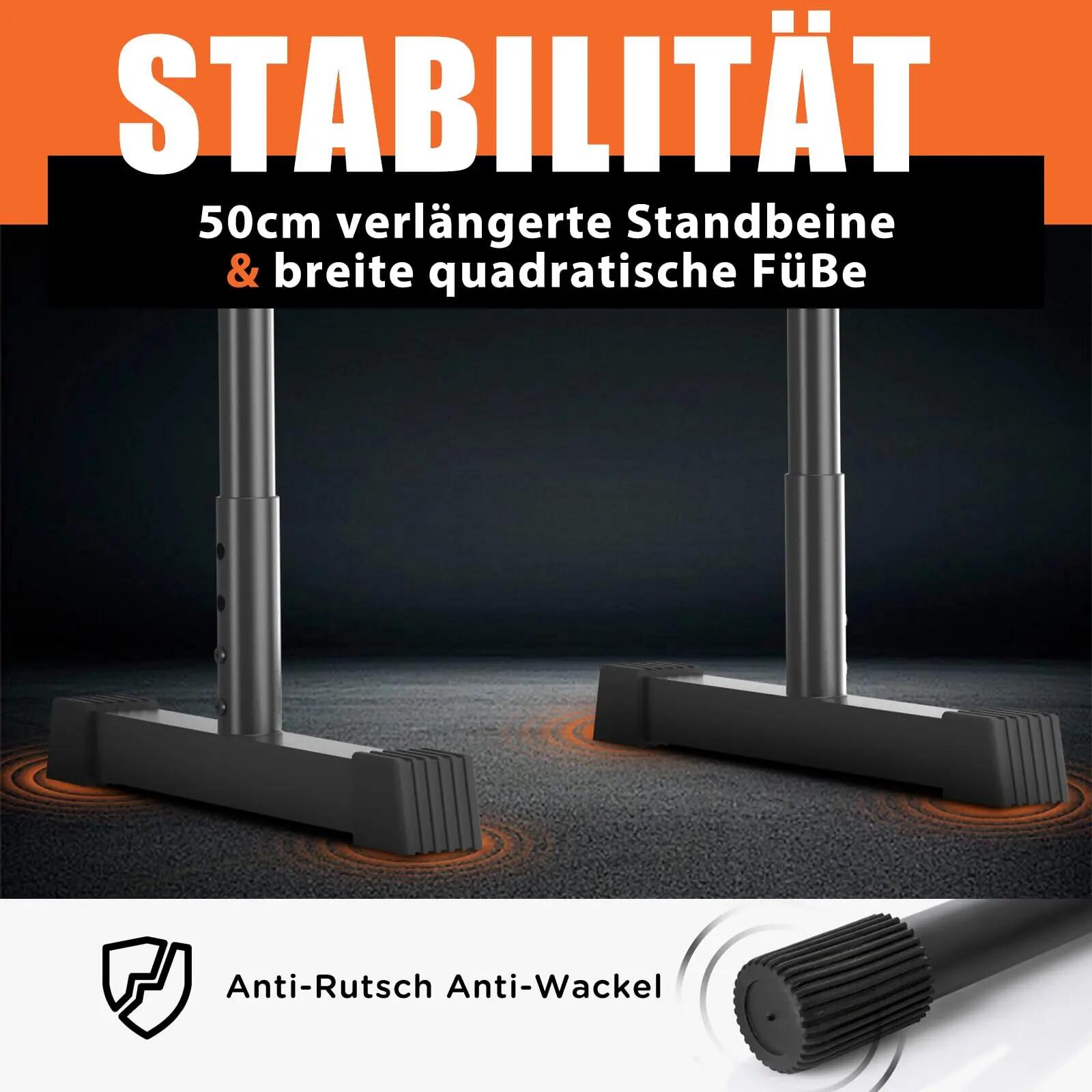 DH FitLife Dip Barren verstellbar 80-90 cm, stabil, Indoor & Outdoor 3/7