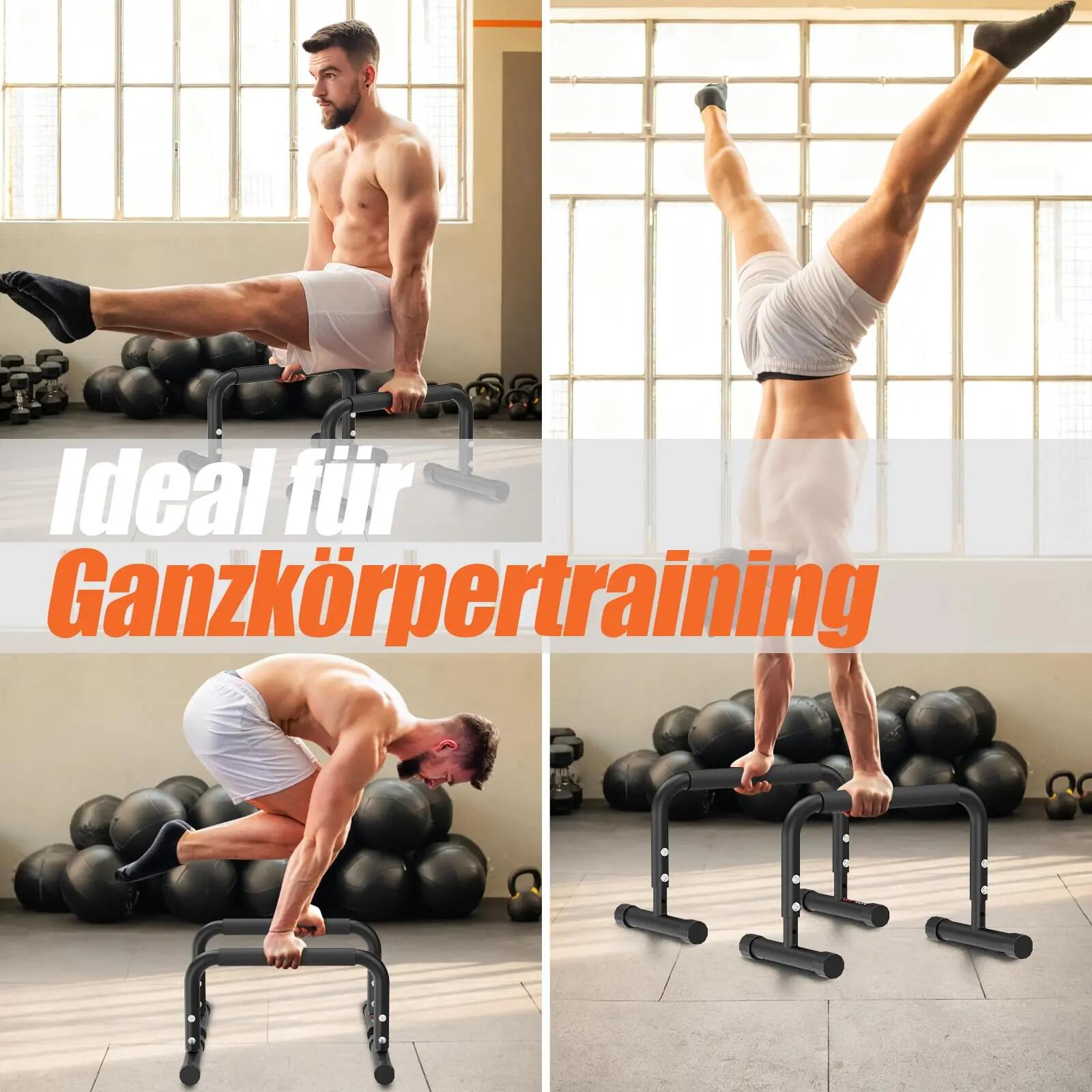 DH FitLife Parallettes verstellbar 30–35 cm, Calisthenics Equipment 200 kg 7/7