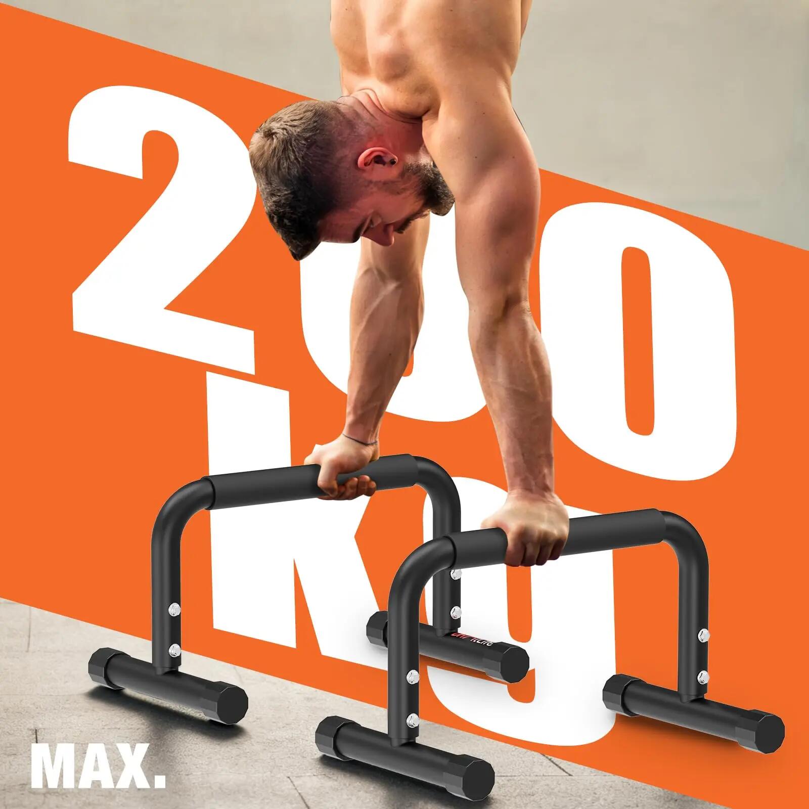 DH FitLife Parallettes verstellbar 30–35 cm, Calisthenics Equipment 200 kg 6/7