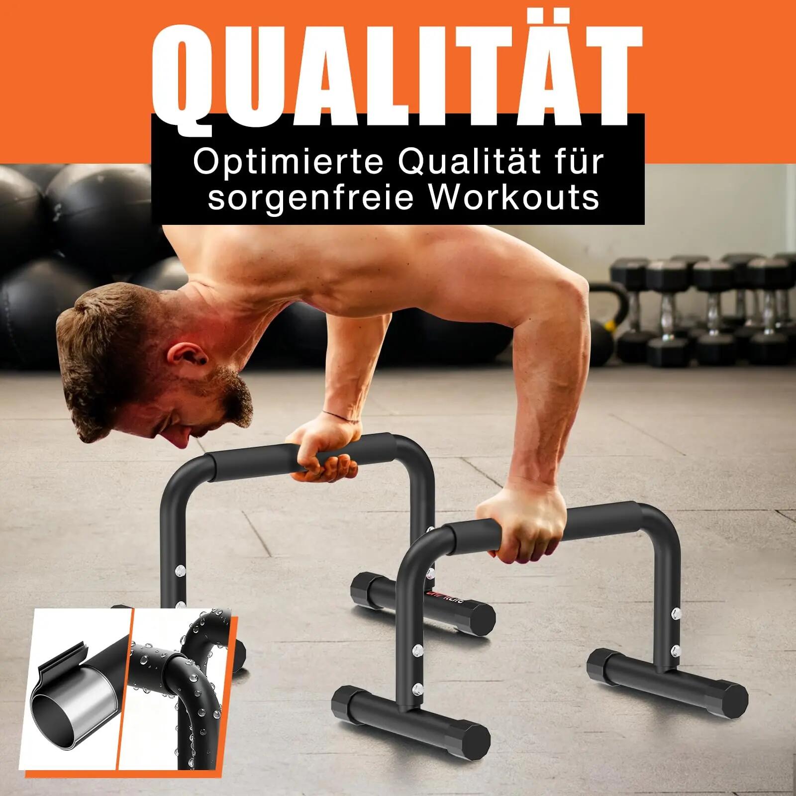 DH FitLife Parallettes verstellbar 30–35 cm, Calisthenics Equipment 200 kg 4/7
