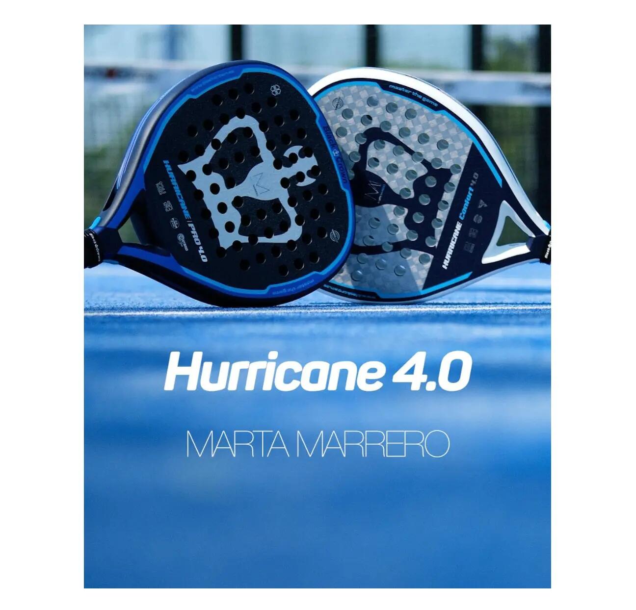 Adulto Padel Raquete 12K Alucarbon Controlo Hurricane Comfort 4.0 5/5
