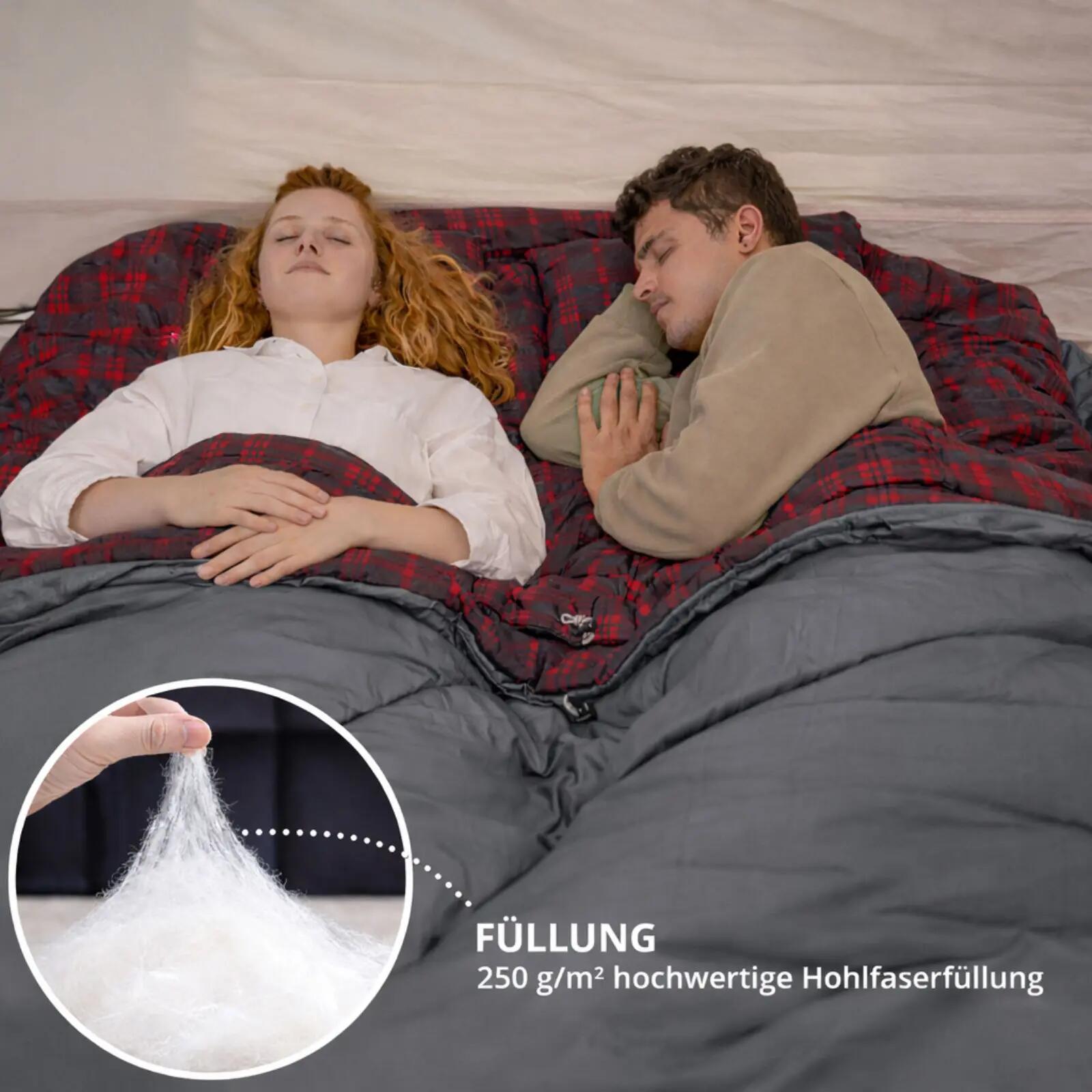Manta saco de dormir Freespace Double saco de dormir doble para 2 personas -8°C 6/7